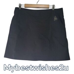 Life is Good skirt women's size 10 black skort activewear active